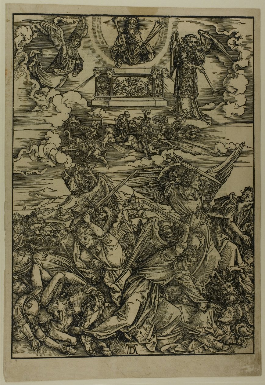 Die vier rächenden Engel des Euphrat, aus der Apokalypse von Albrecht Dürer