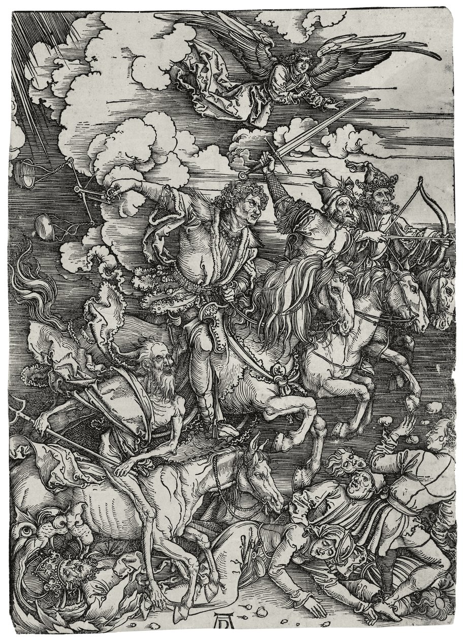 Die vier Reiter der Apokalypse, ca. 1498 von Albrecht Dürer