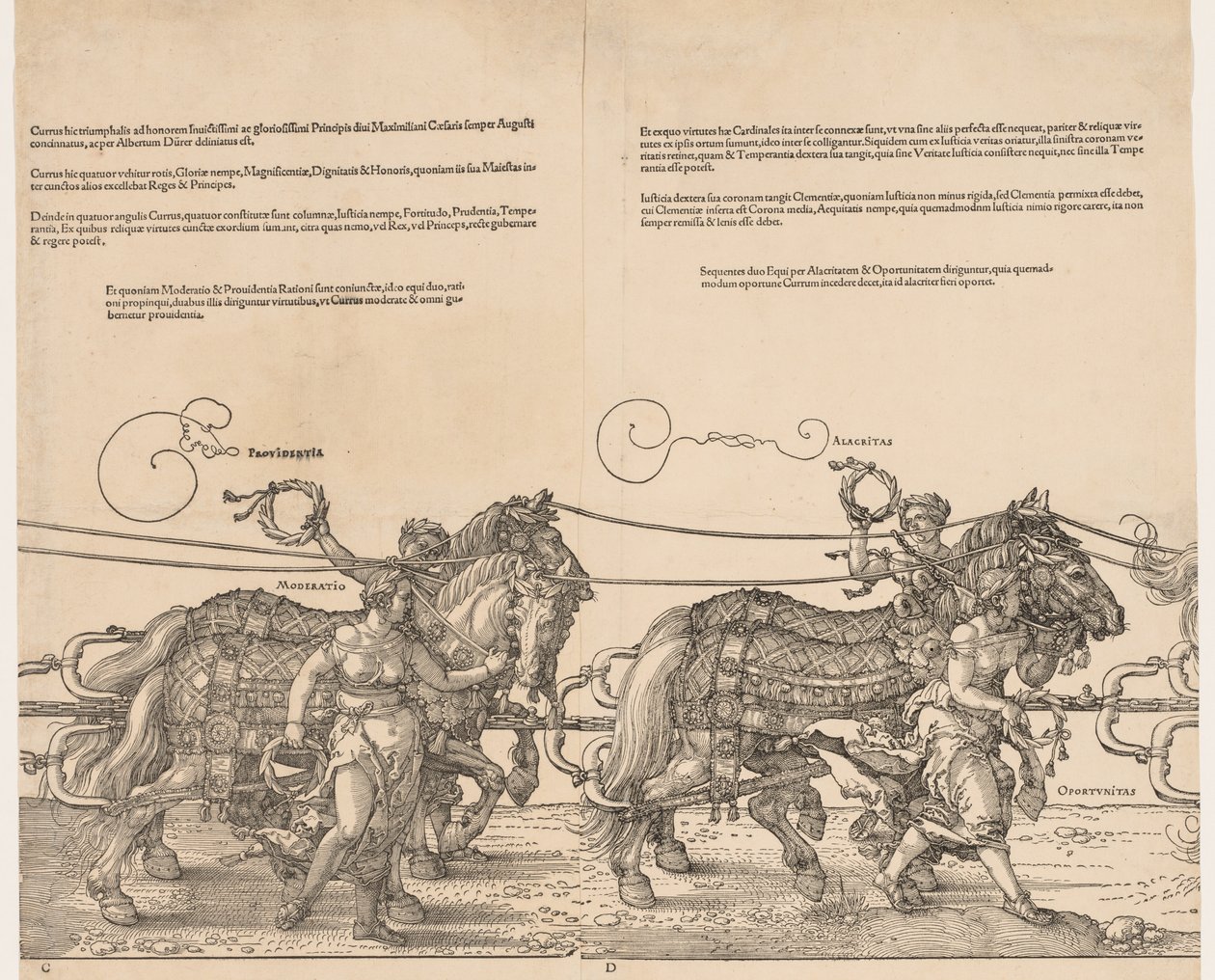 Der große Triumphwagen von Kaiser Maximilian, 1523 von Albrecht Dürer