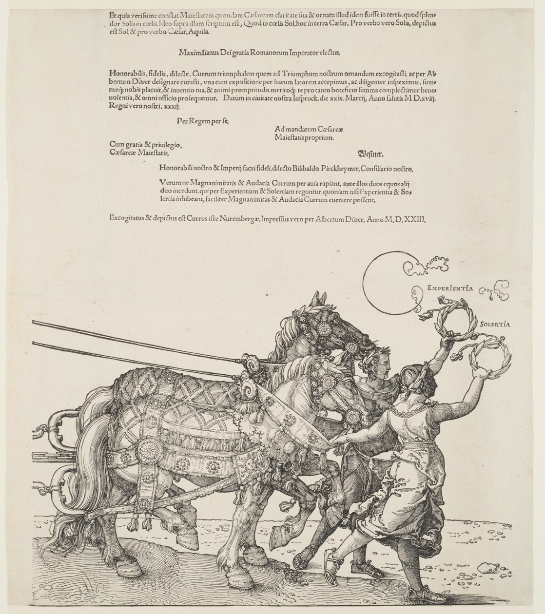 Der große Triumphwagen: Experientia und Solertia von Albrecht Dürer