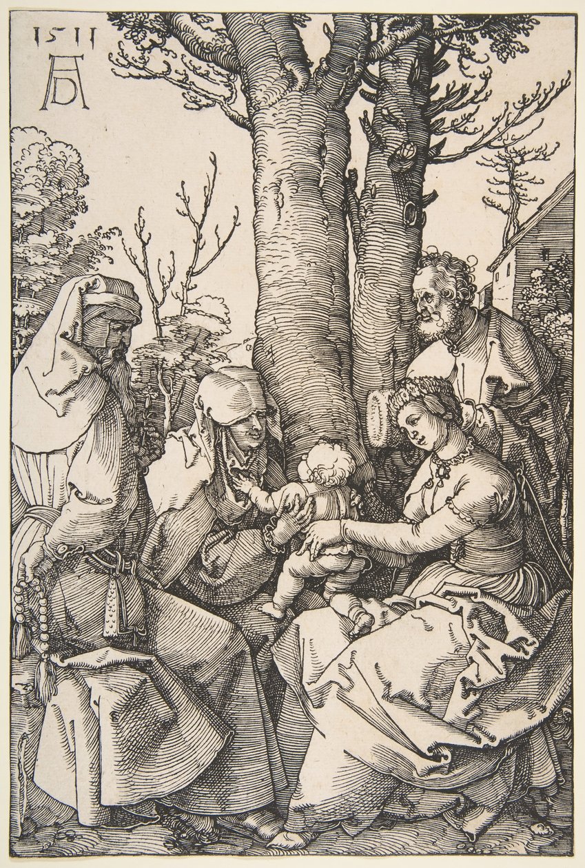 Die Heilige Familie mit St. Joachim und St. Anna, 1511 von Albrecht Dürer