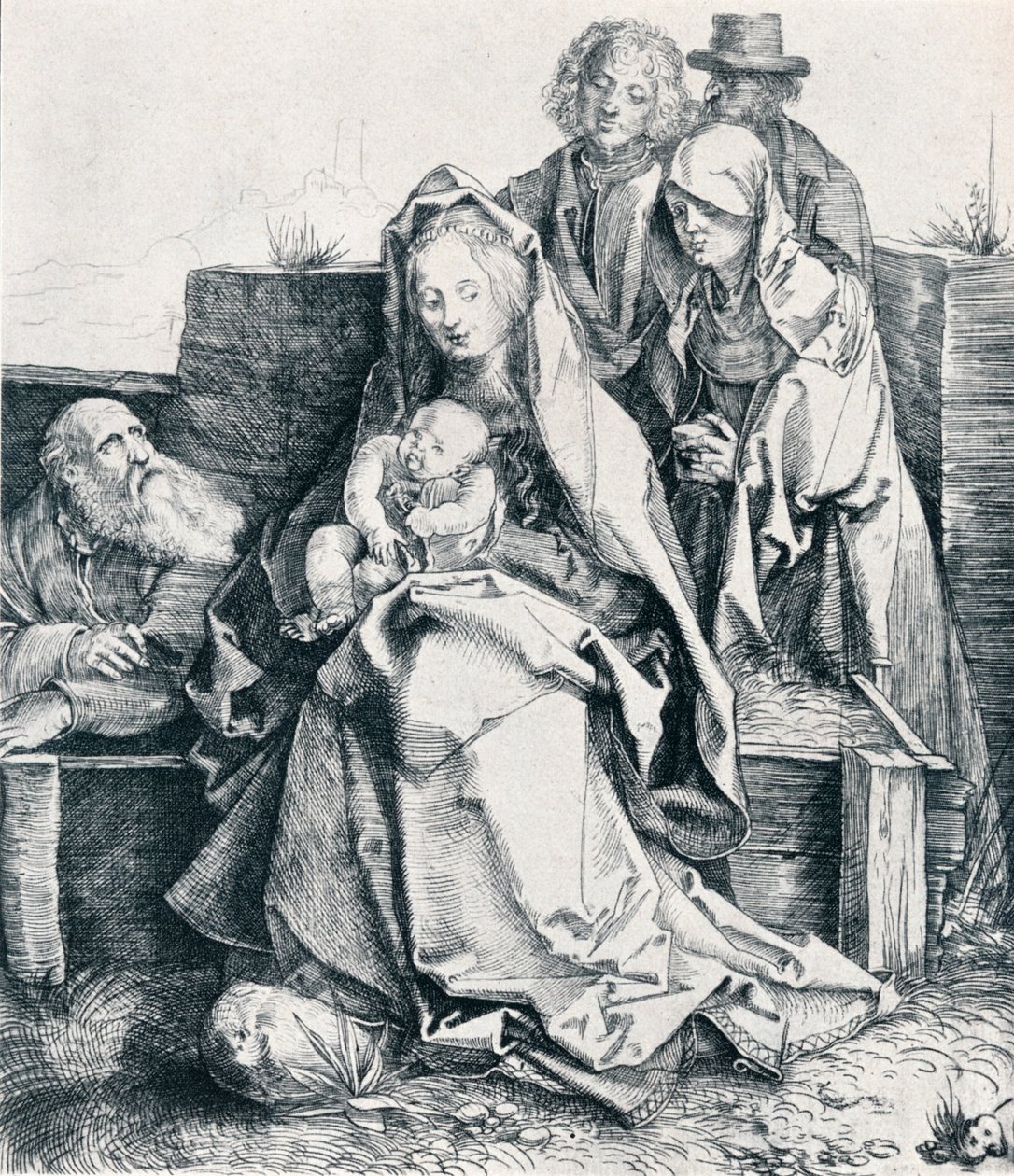 Die Heilige Familie mit St. Johannes, der Magdalena und Nikodemus, 1512, 1906 von Albrecht Dürer