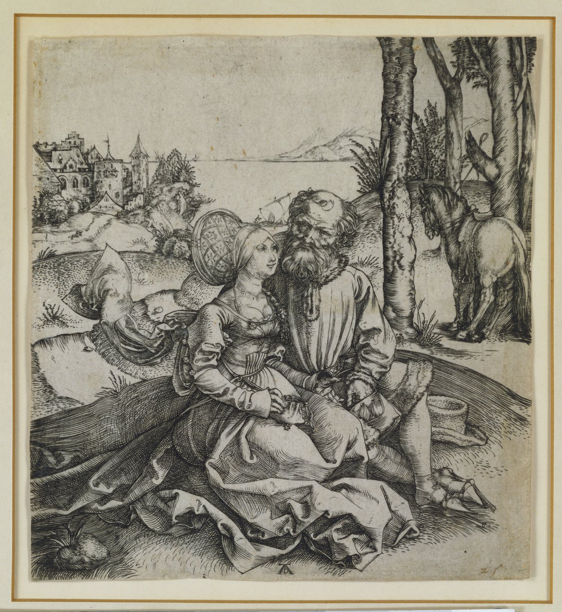Das ungleiche Paar, ca. 1495 von Albrecht Dürer