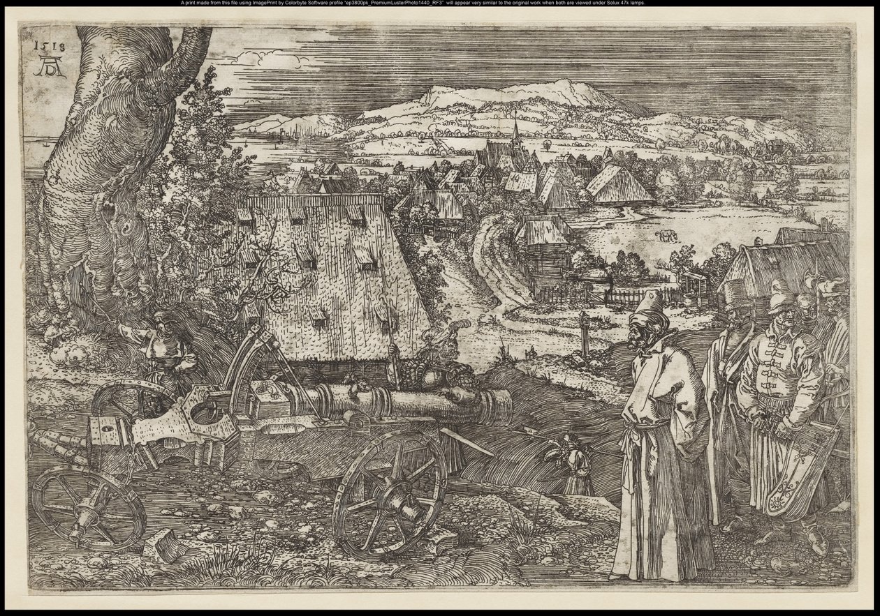 Die Landschaft mit der Kanone, 1518 von Albrecht Dürer