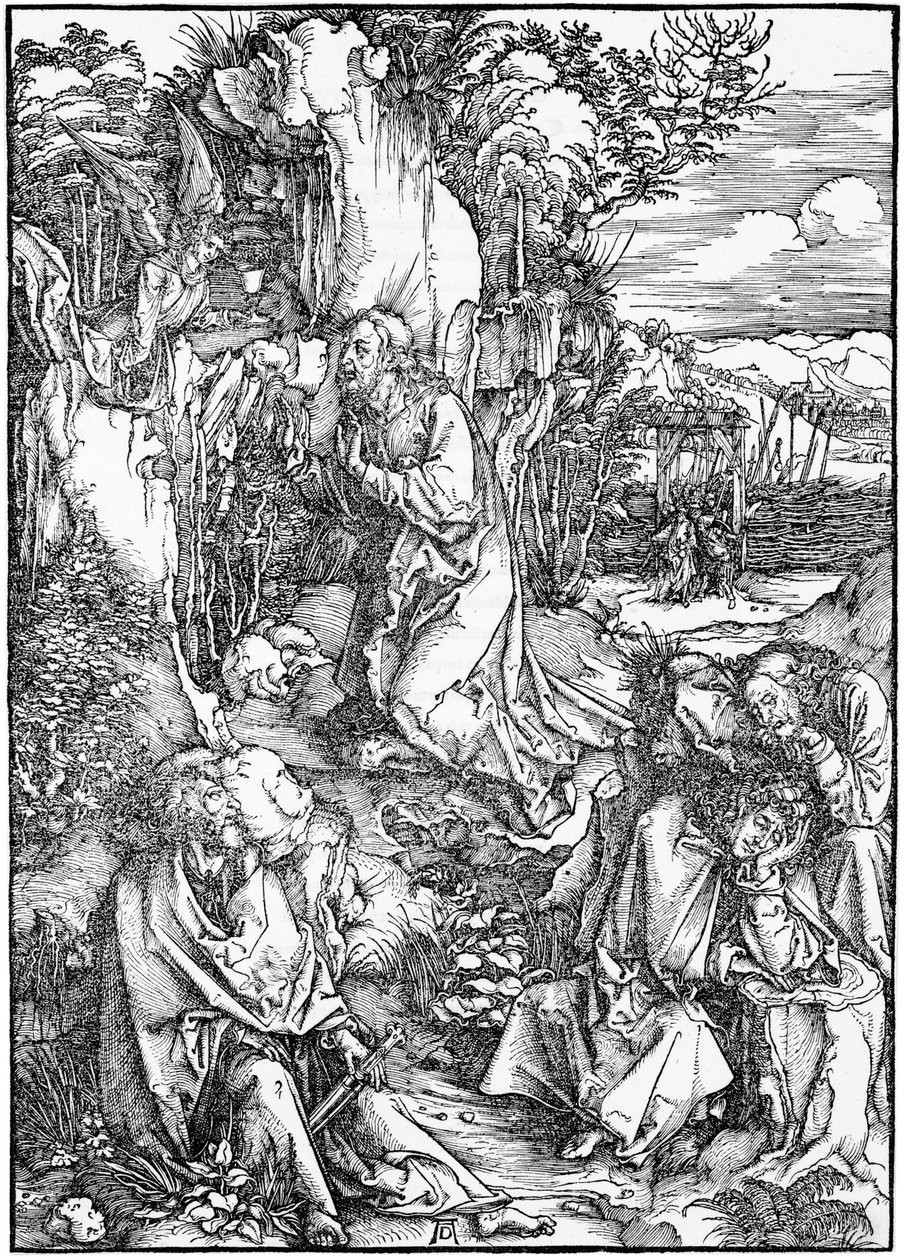 Die Große Passion: 2. Christus am Ölberg von Albrecht Dürer