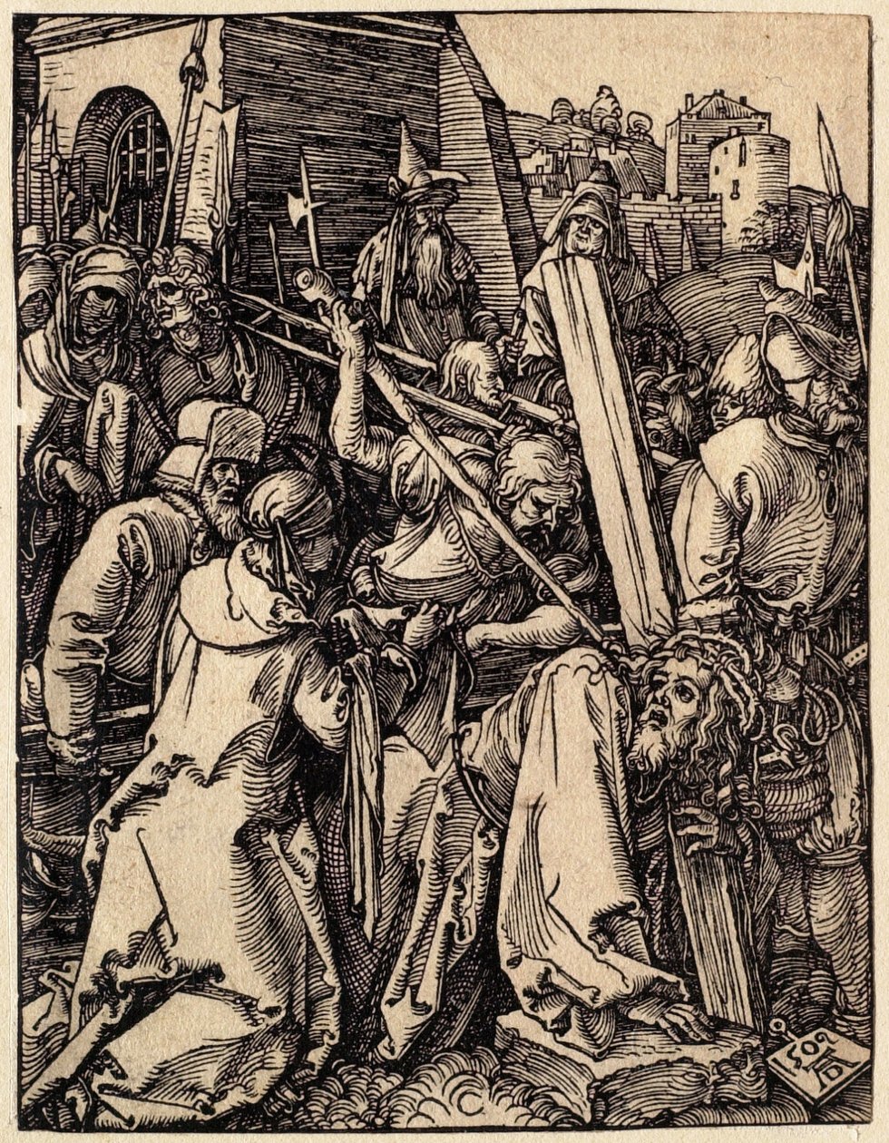 Die Kleine Passion: Christus trägt das Kreuz von Albrecht Dürer
