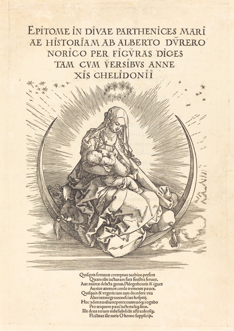 Die Madonna auf der Mondsichel von Albrecht Dürer