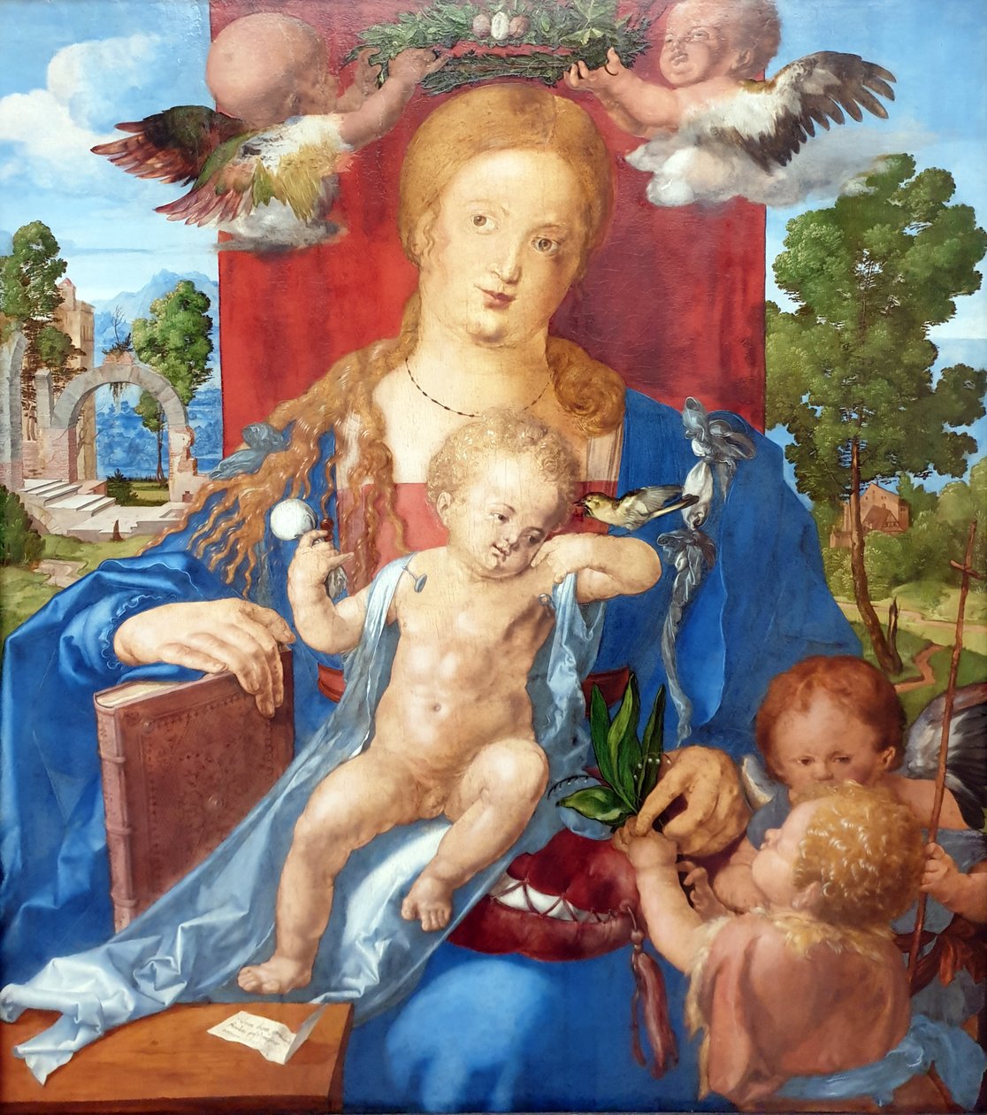 Die Madonna mit dem Stieglitz von Albrecht Dürer