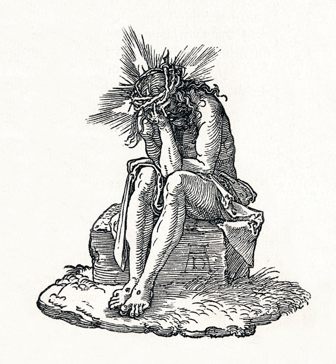 Der Mann der Schmerzen. Titelseite zur Kleinen Passion, um 1511, 1906 von Albrecht Dürer