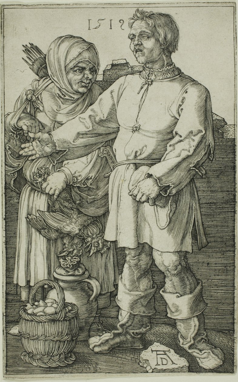 Der Bauer und seine Frau auf dem Markt von Albrecht Dürer