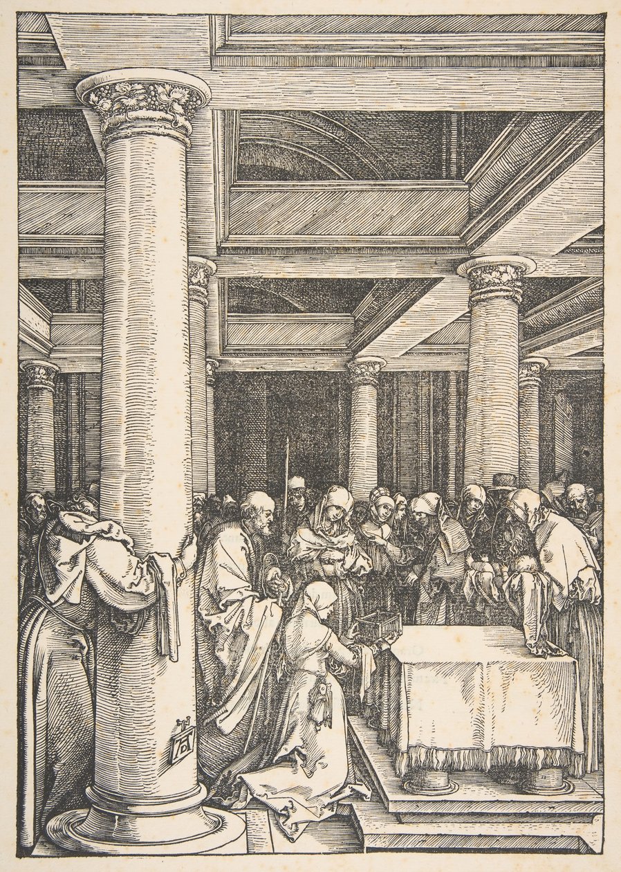 Die Darstellung im Tempel, aus Das Leben der Jungfrau, ca. 1505 von Albrecht Dürer