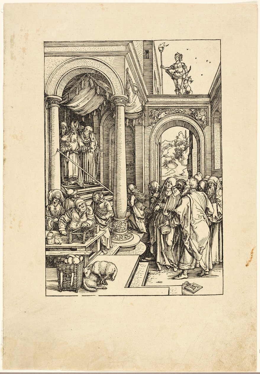 Die Darstellung der Jungfrau im Tempel, aus Das Leben der Jungfrau von Albrecht Dürer