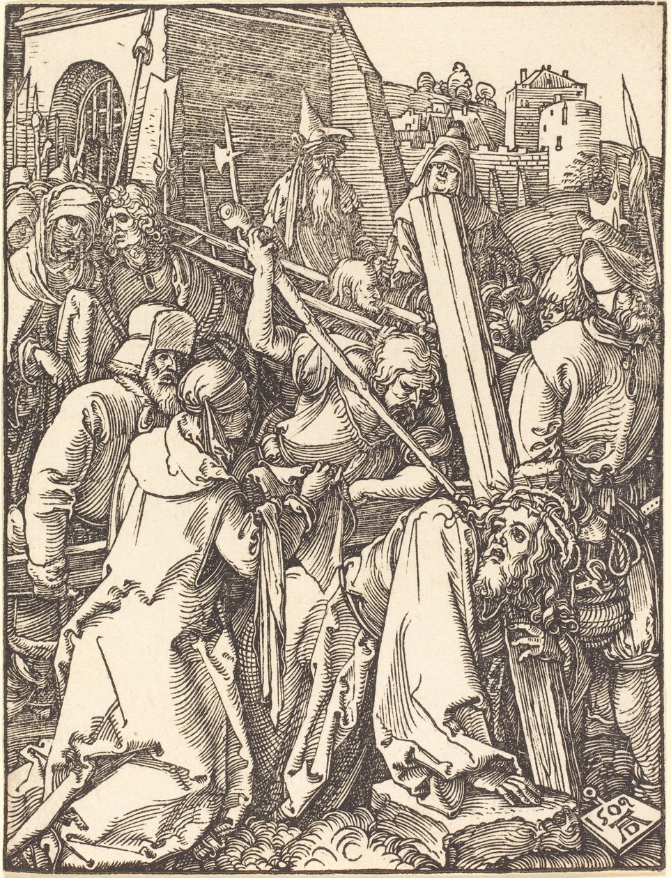 Die kleine Passion: Christus trägt das Kreuz von Albrecht Dürer
