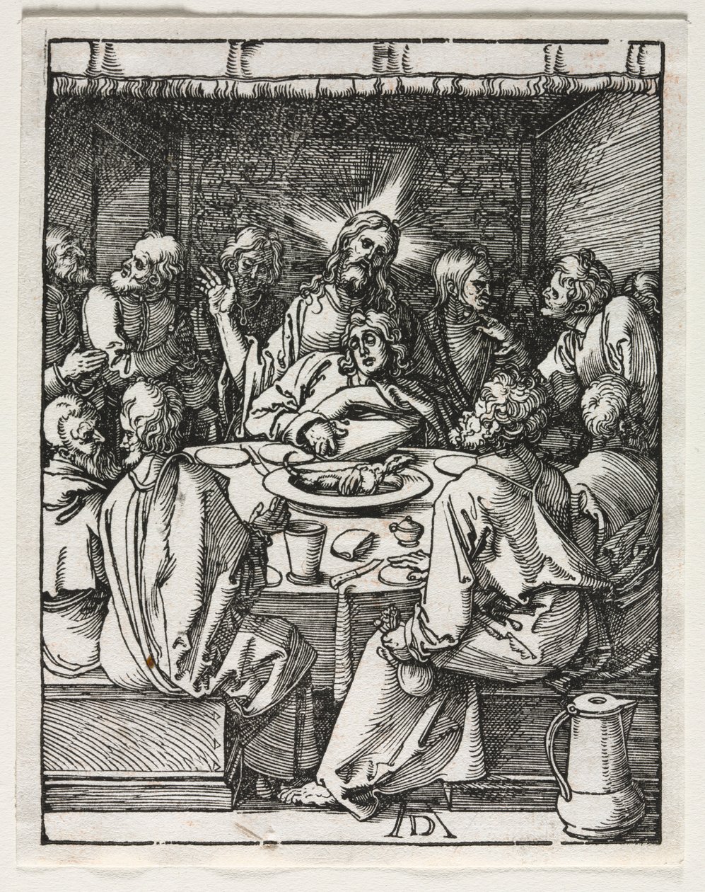 Die Kleine Passion: Das letzte Abendmahl von Albrecht Dürer