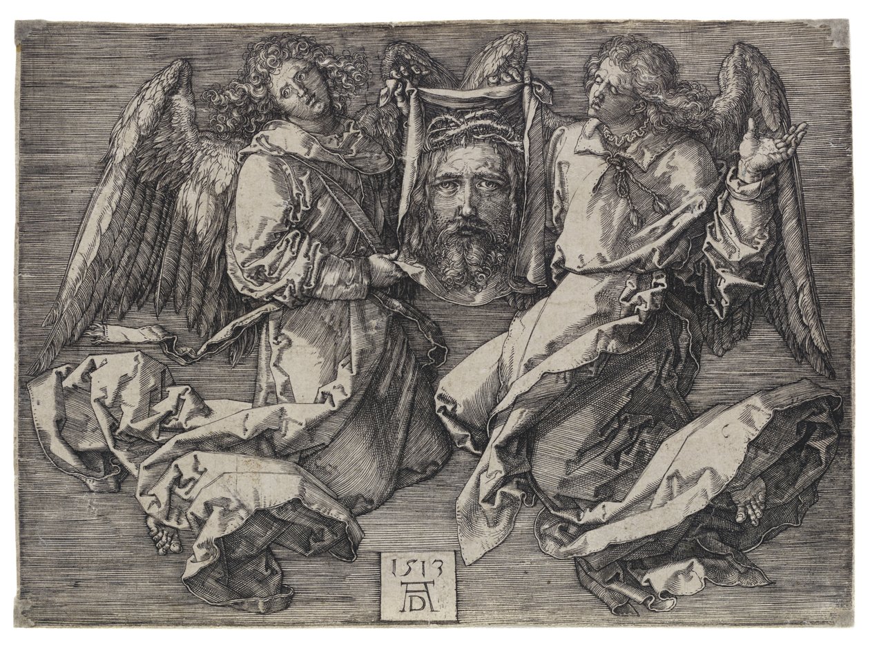 Das Schweißtuch, von zwei Engeln gehalten von Albrecht Dürer