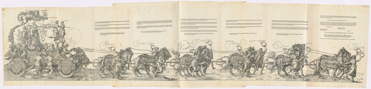 Der Triumphwagen von Maximilian I. (Der große Triumphwagen) von Albrecht Dürer