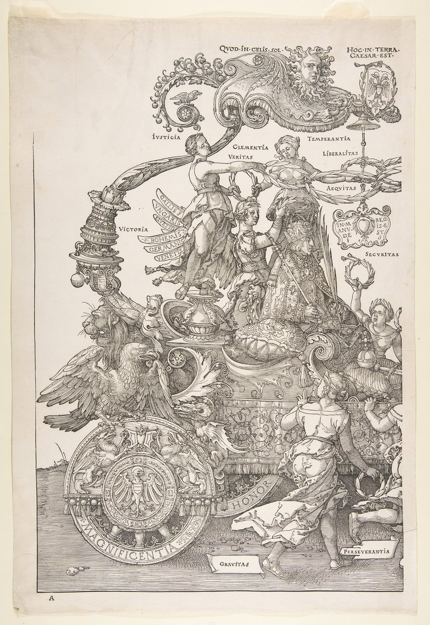 Der Triumphwagen von Maximilian I. Der Große Tri... von Albrecht Dürer