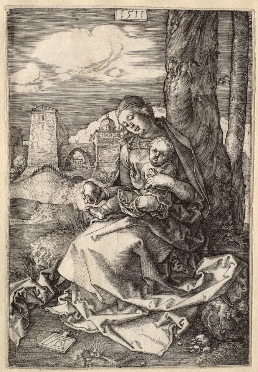 Die Jungfrau und das Kind mit der Birne von Albrecht Dürer