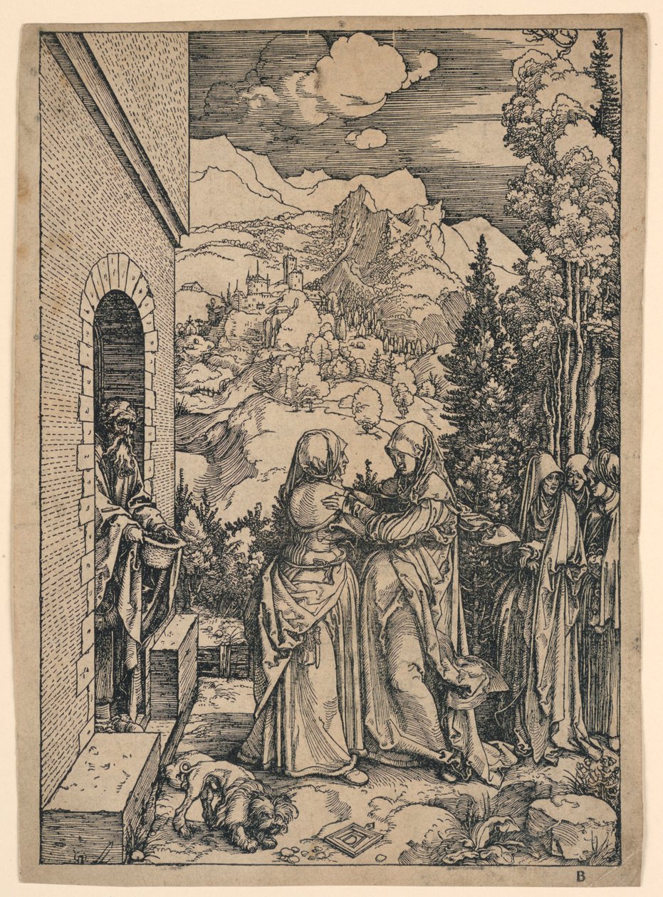 Die Heimsuchung, aus "Das Leben der Jungfrau" von Albrecht Dürer