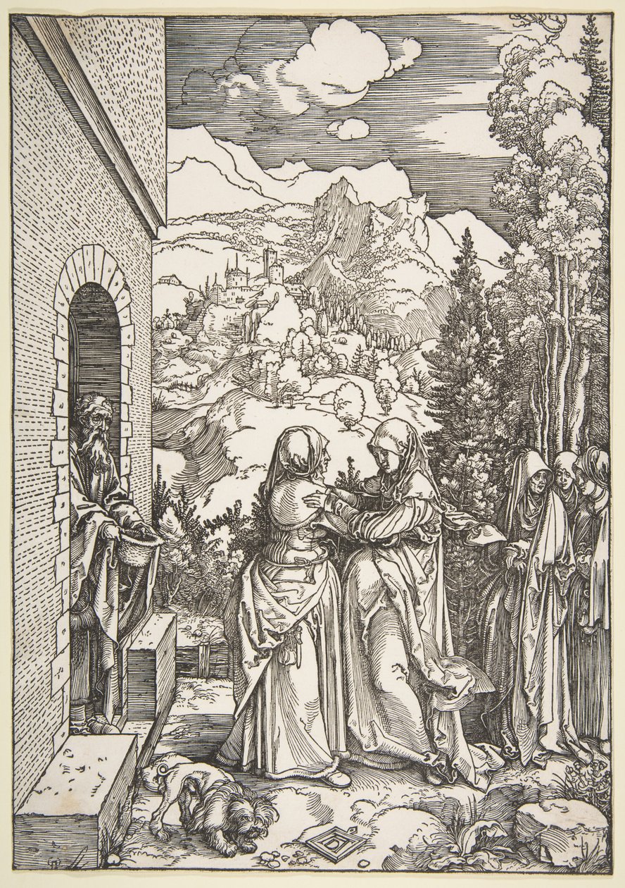 Die Heimsuchung, aus "Das Leben der Jungfrau" von Albrecht Dürer