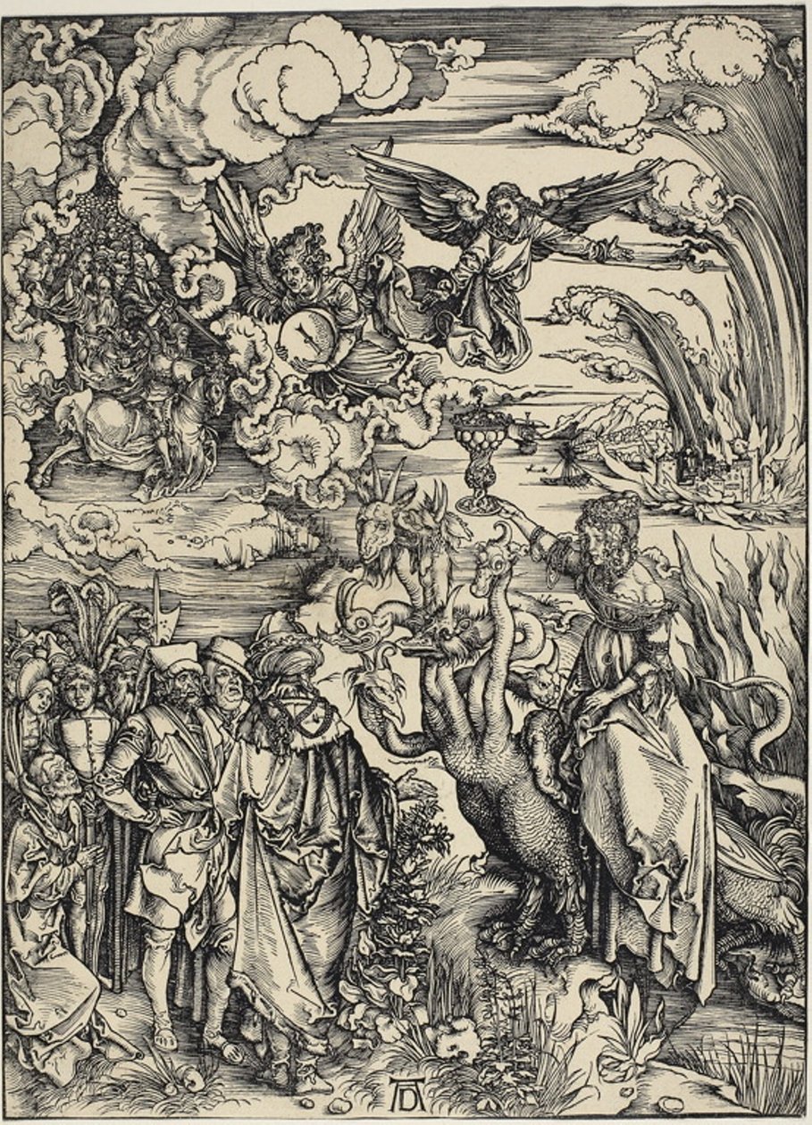 Die Hure Babylon, aus der Apokalypse von Albrecht Dürer