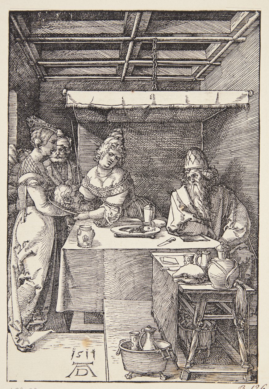 Der Kopf von Johannes dem Täufer wird Herodias gebracht von Albrecht Dürer