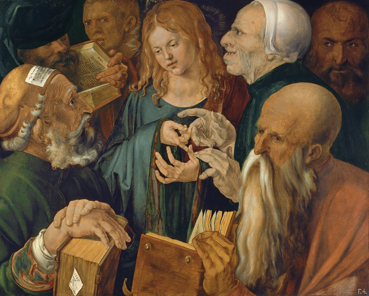 Der zwölfjährige Jesus unter den Schriftgelehrten von Albrecht Dürer