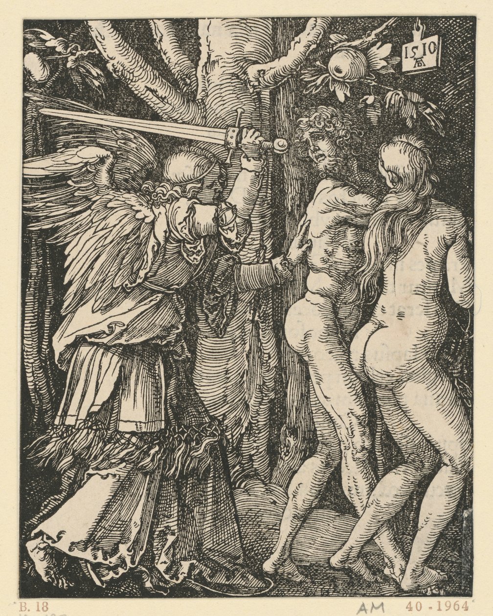 Vertreibung aus dem Paradies (Kleine Passion) von Albrecht Dürer