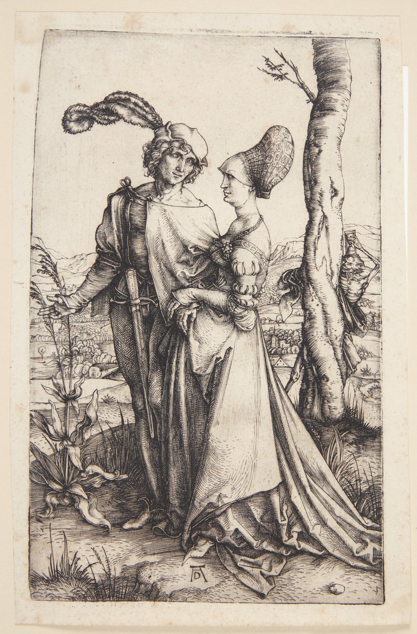 Junges Paar von Tod bedroht von Albrecht Dürer