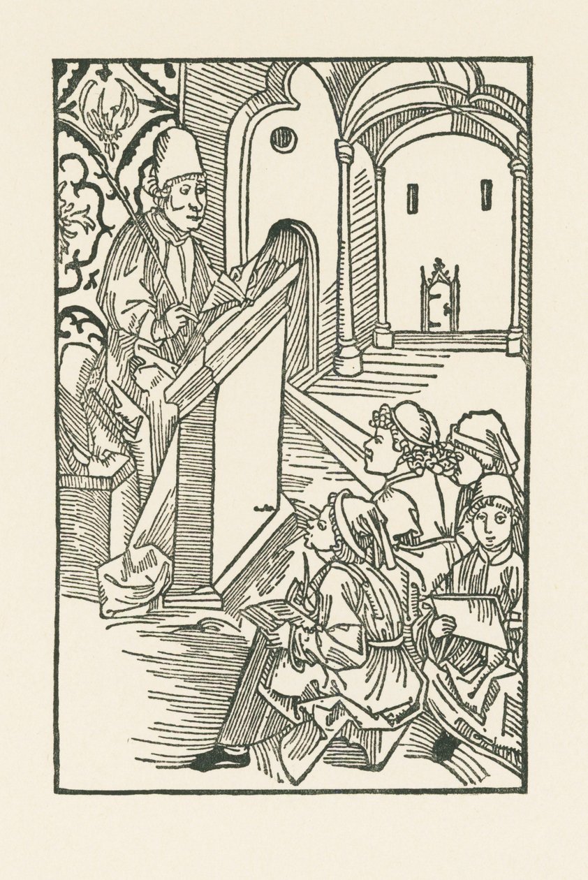 Ein Lehrer mit vier Schülern von Albrecht Dürer or Duerer
