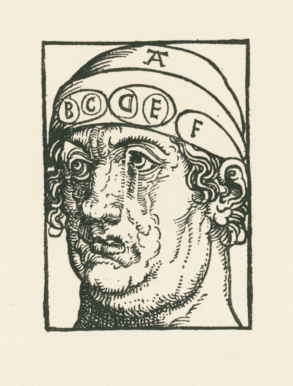 Caput pysicum - Kopf für das Studium der Phrenologie von Albrecht Dürer or Duerer