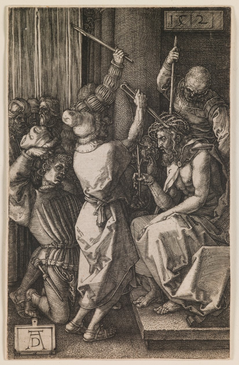 Christus mit Dornen gekrönt, aus der Serie "Die kleine Passion" von Albrecht Dürer or Duerer