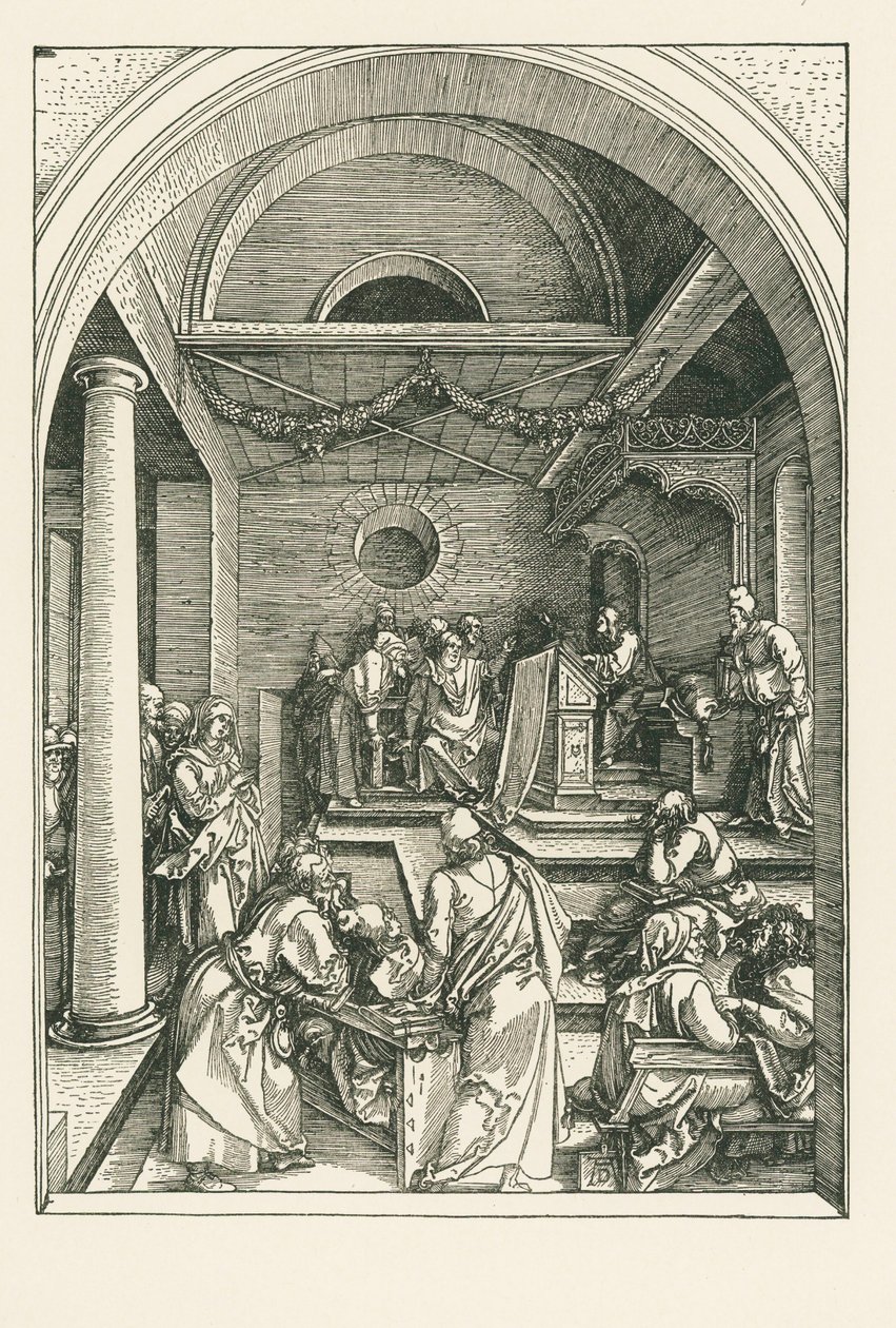 Christus unter den Ärzten im Tempel von Albrecht Dürer or Duerer