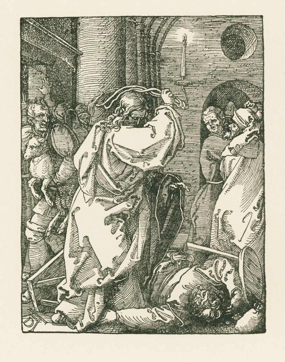 Christus vertreibt die Händler aus dem Tempel von Albrecht Dürer or Duerer