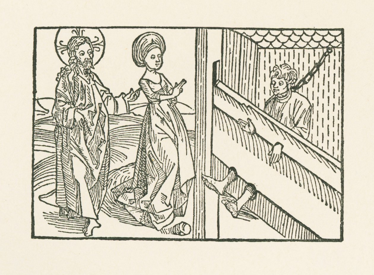 Viertes Werk der Barmherzigkeit: Mitleid mit dem zu hart Bestraften von Albrecht Dürer or Duerer