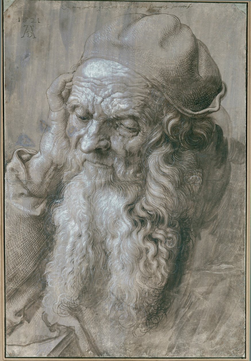Alter Mann - Studie für einen Heiligen von Albrecht Dürer or Duerer