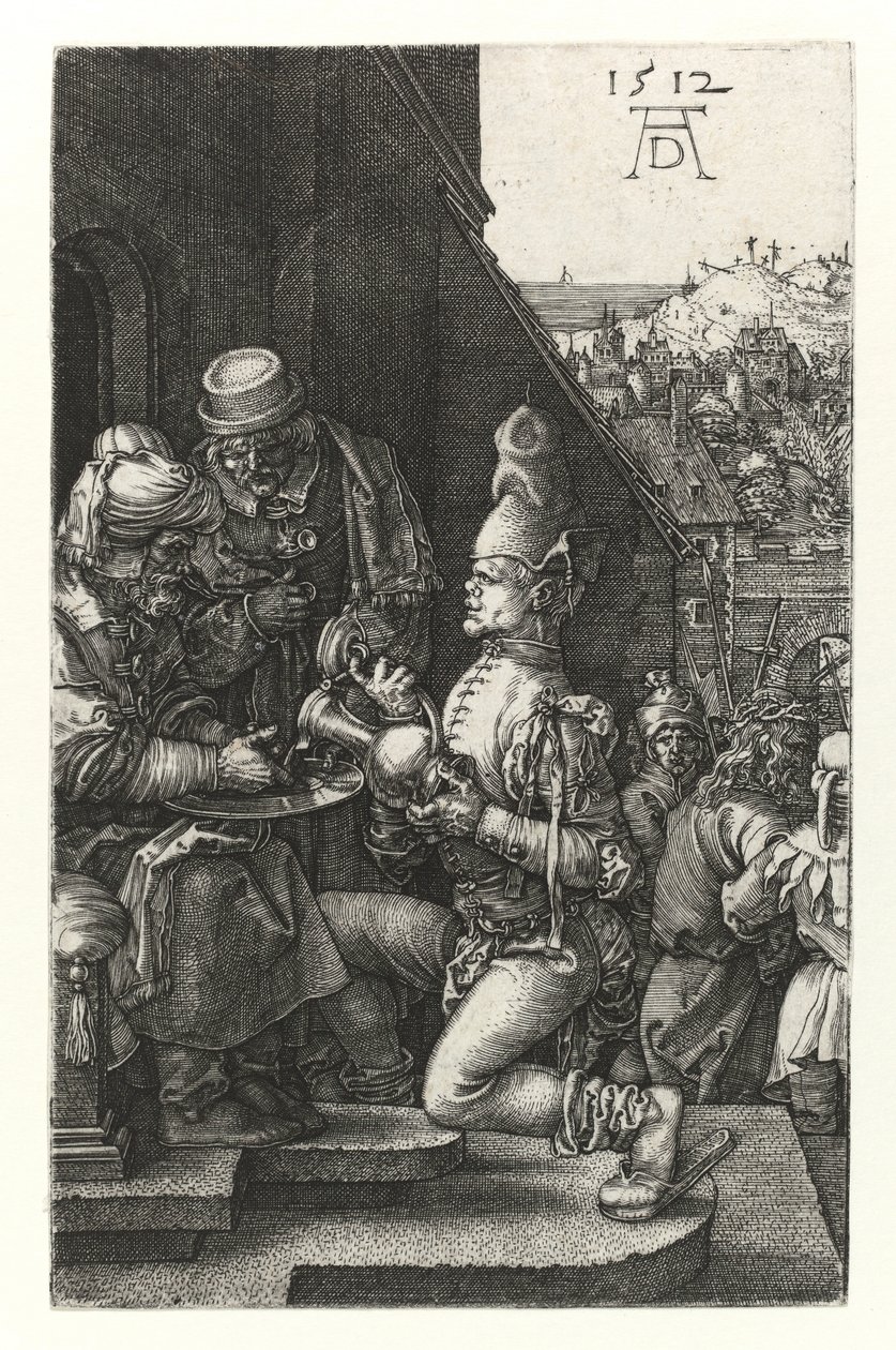 Pilatus wäscht seine Hände, 1512 von Albrecht Dürer