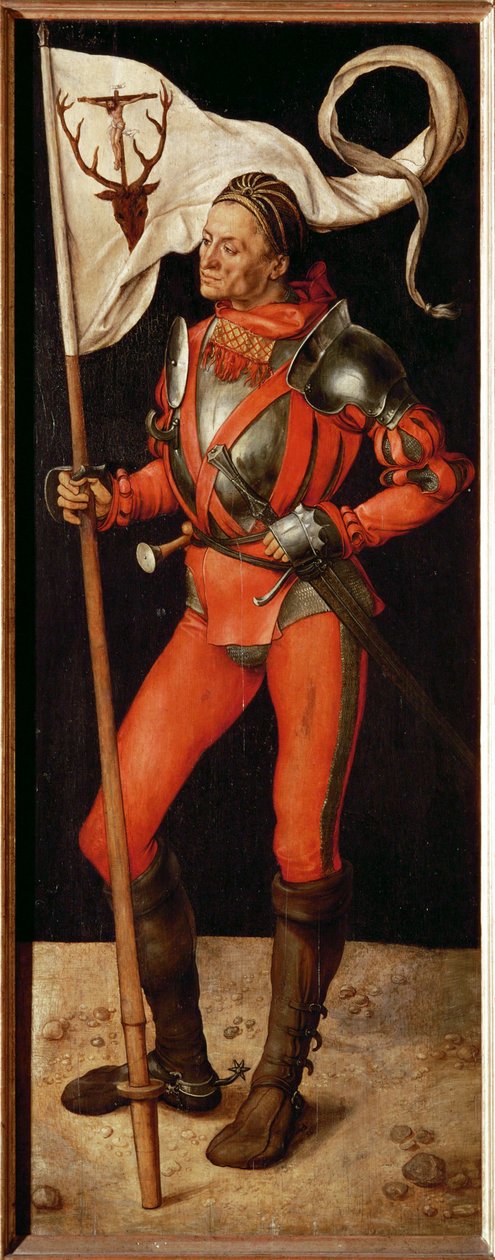 Rechter Flügel des Paumgartner-Altars: St. Eustachius von Albrecht Dürer or Duerer