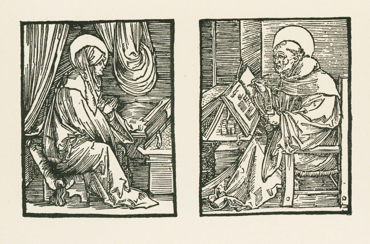Heilige Birgitta und Peter von Almastra von Albrecht Dürer or Duerer