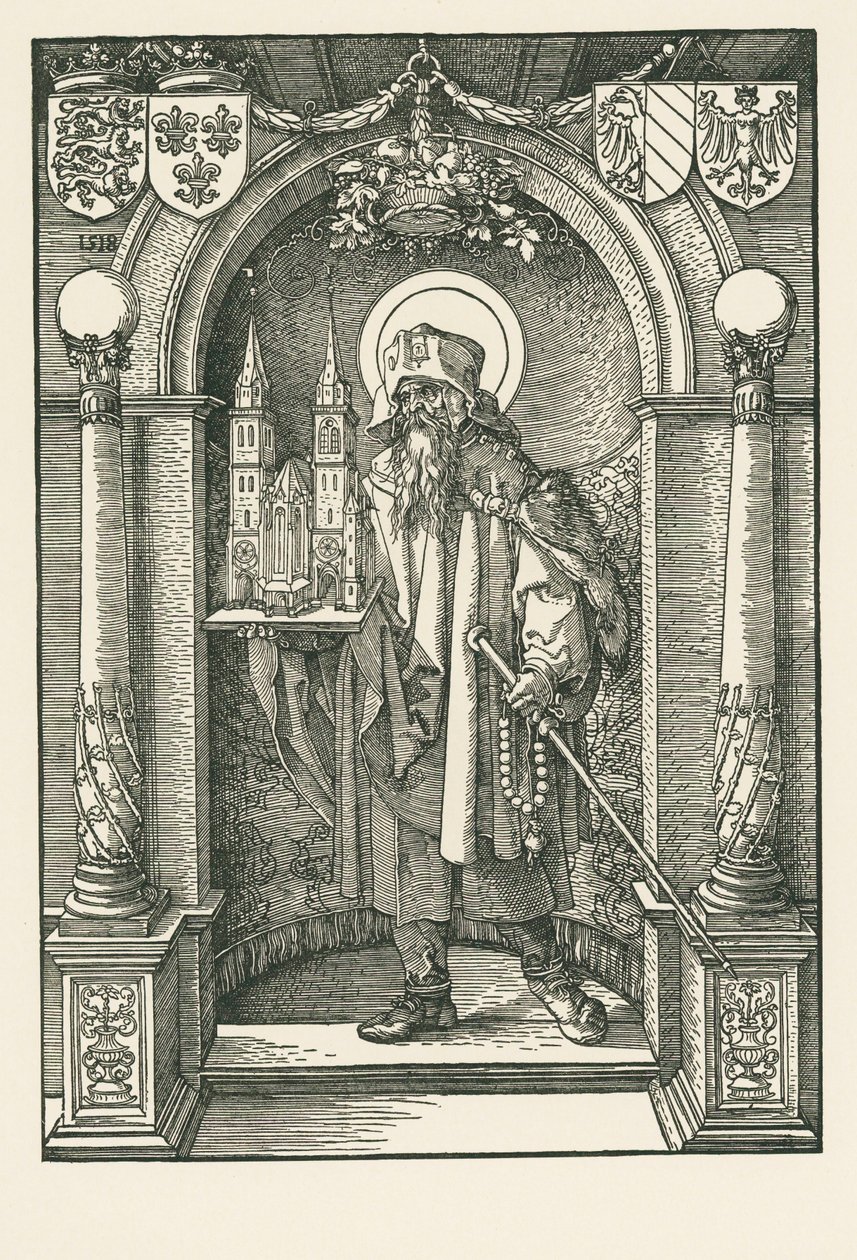 Heiliger Sebald in der Nische von Albrecht Dürer or Duerer