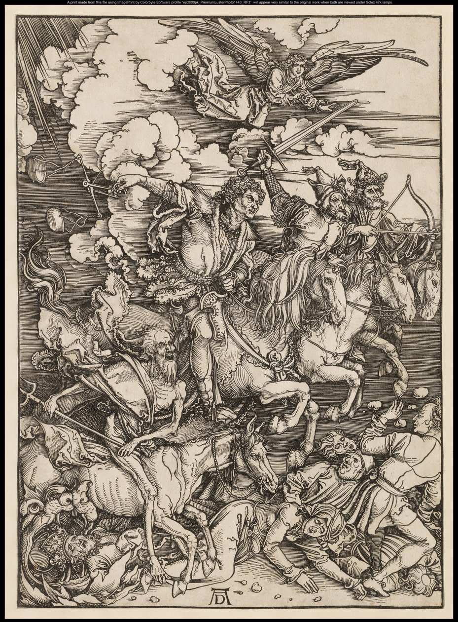 Die Apokalypse: Die vier Reiter von Albrecht Dürer or Duerer
