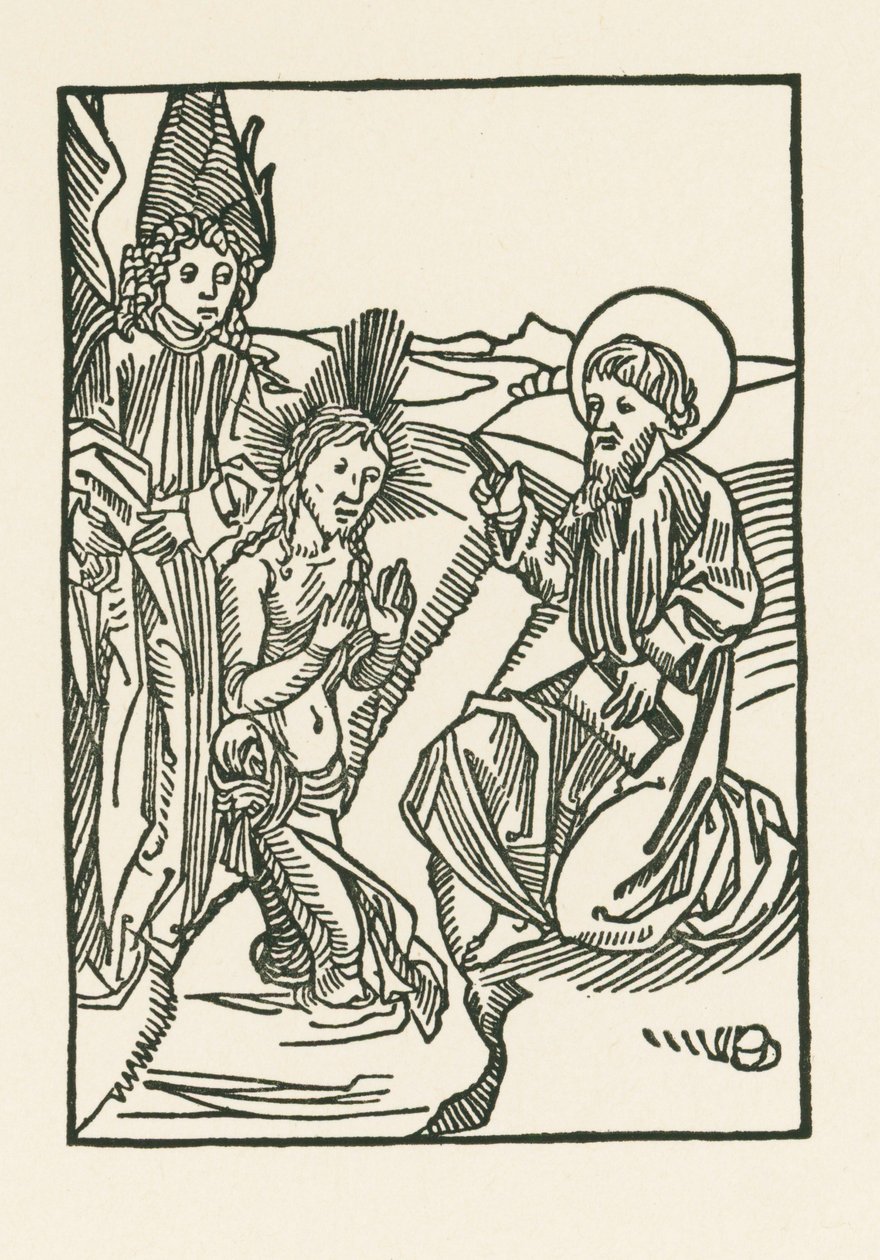 Die Taufe Christi im Fluss Jordan von Albrecht Dürer or Duerer