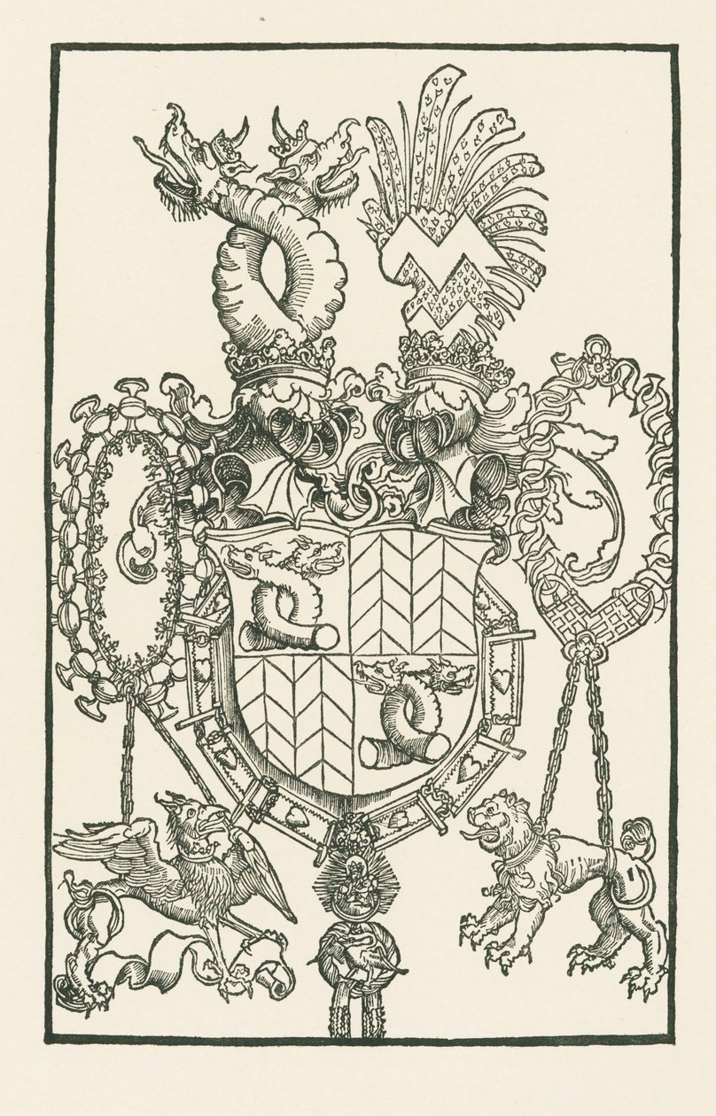 Das Wappen von Florian Waldauf von Waldenstein von Albrecht Dürer or Duerer
