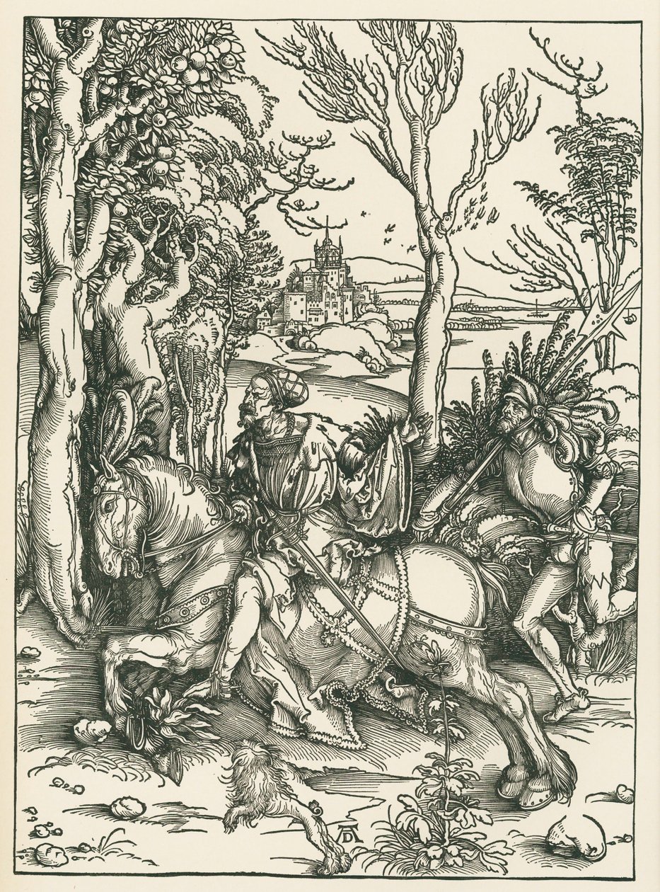 Der Ritter und der Landsknecht, ca. 1496 von Albrecht Dürer or Duerer