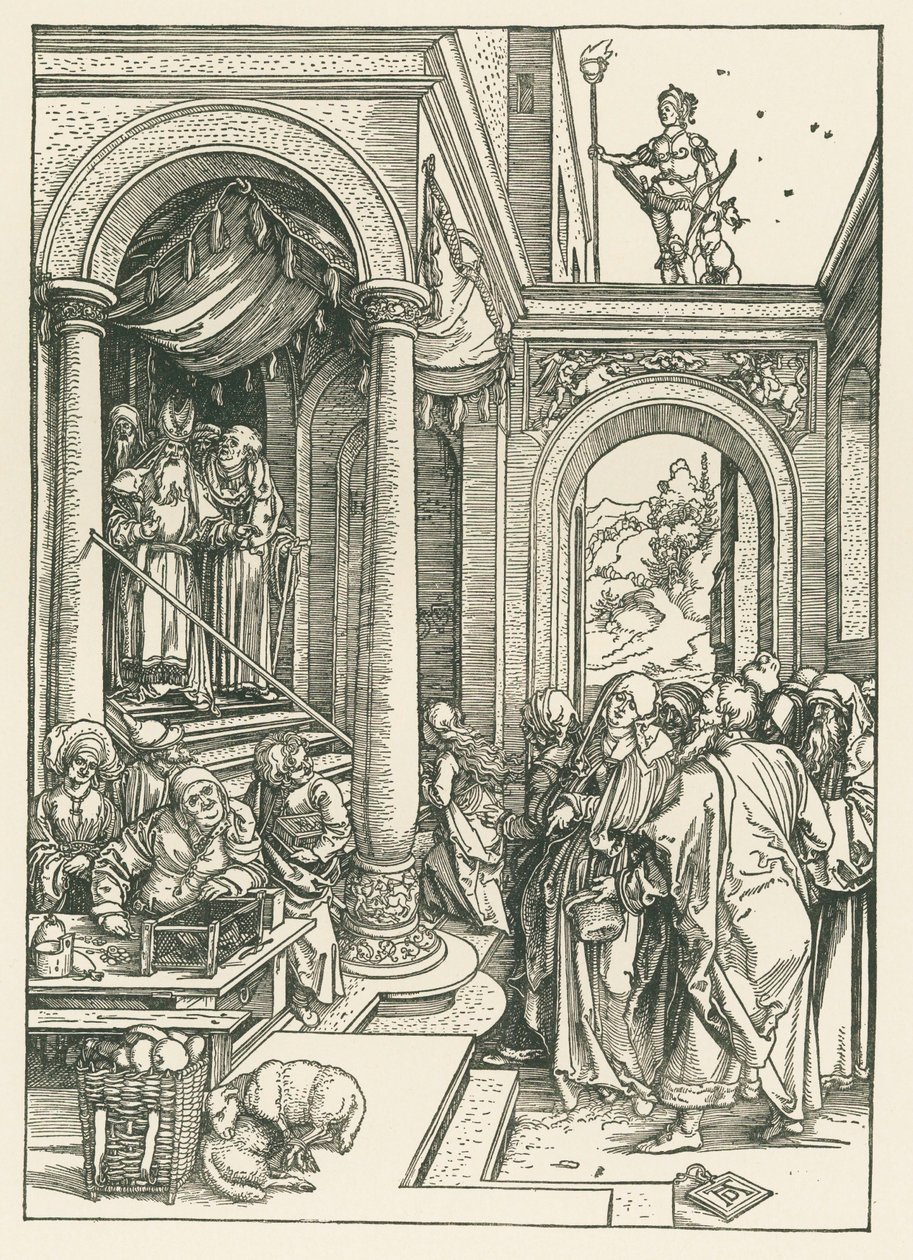 Die Darstellung der Jungfrau im Tempel von Albrecht Dürer or Duerer