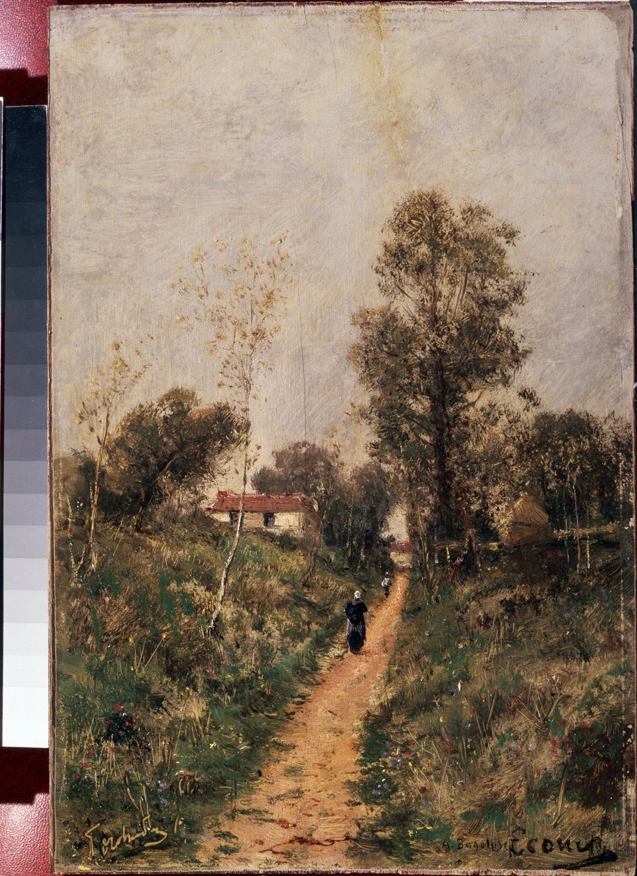 Der Pfad. Ecouen von Aleksei Petrovich Bogolyubov