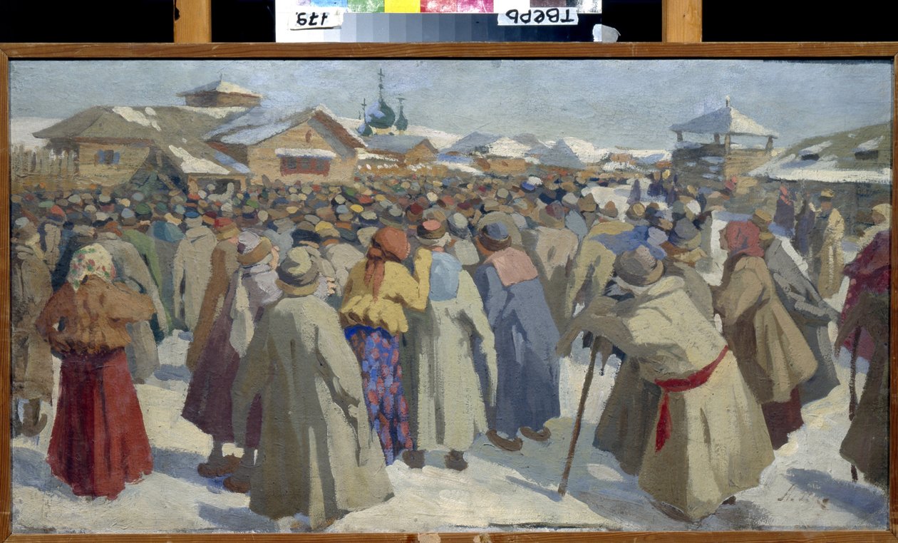 Vor einem Prikhaz in Moskau (Russland) von Aleksey Fyodorovich Afanasiev