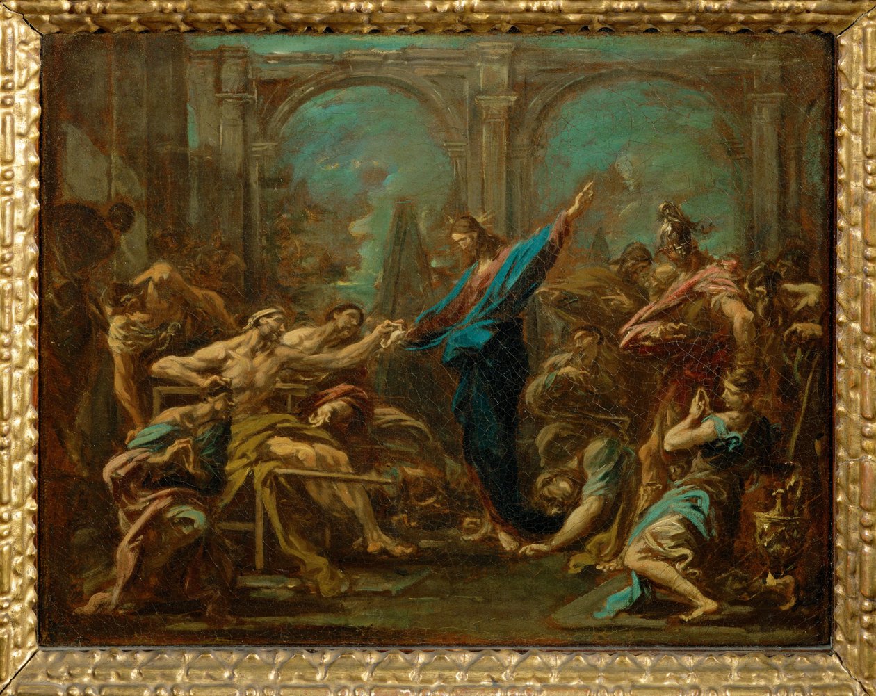 Jesus heilt die Gelähmten von Alessandro (style of) Magnasco