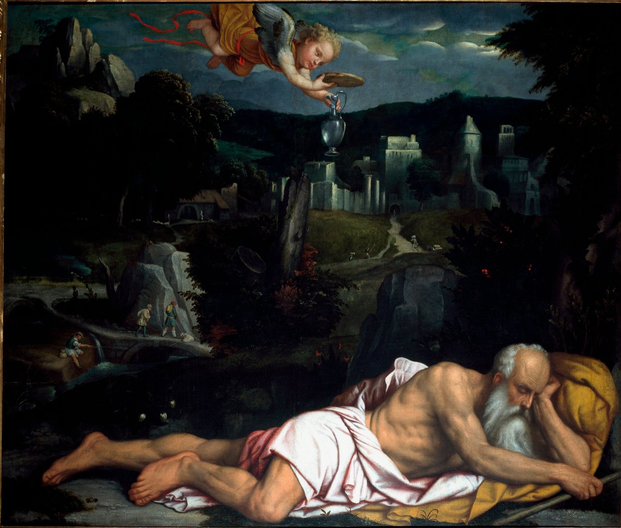 Elia schläft von Alessandro Bonvicino Moretto