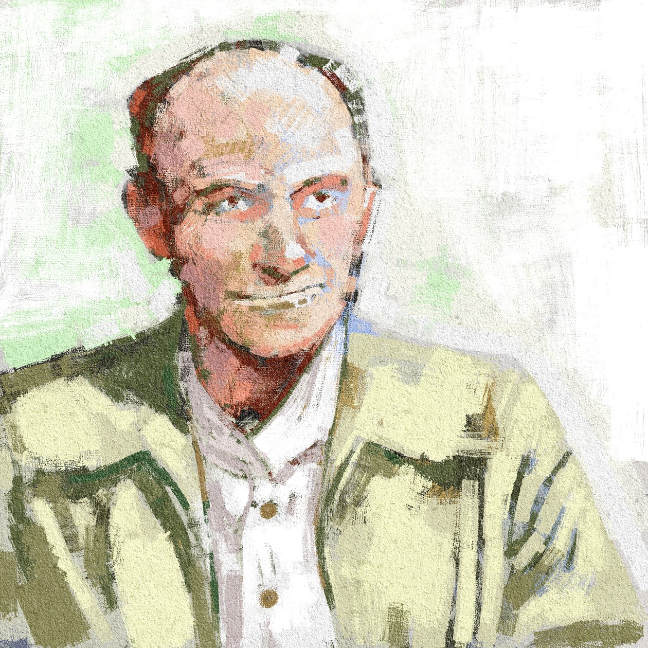 Porträt des Wissenschaftlers Enrico Fermi (Illustration) von Alessandro Lonati